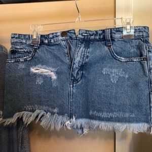 free people mini skirt